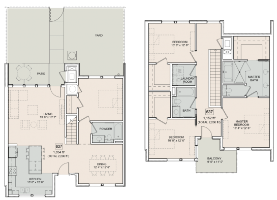 The Bower Floorplan Beverly 637